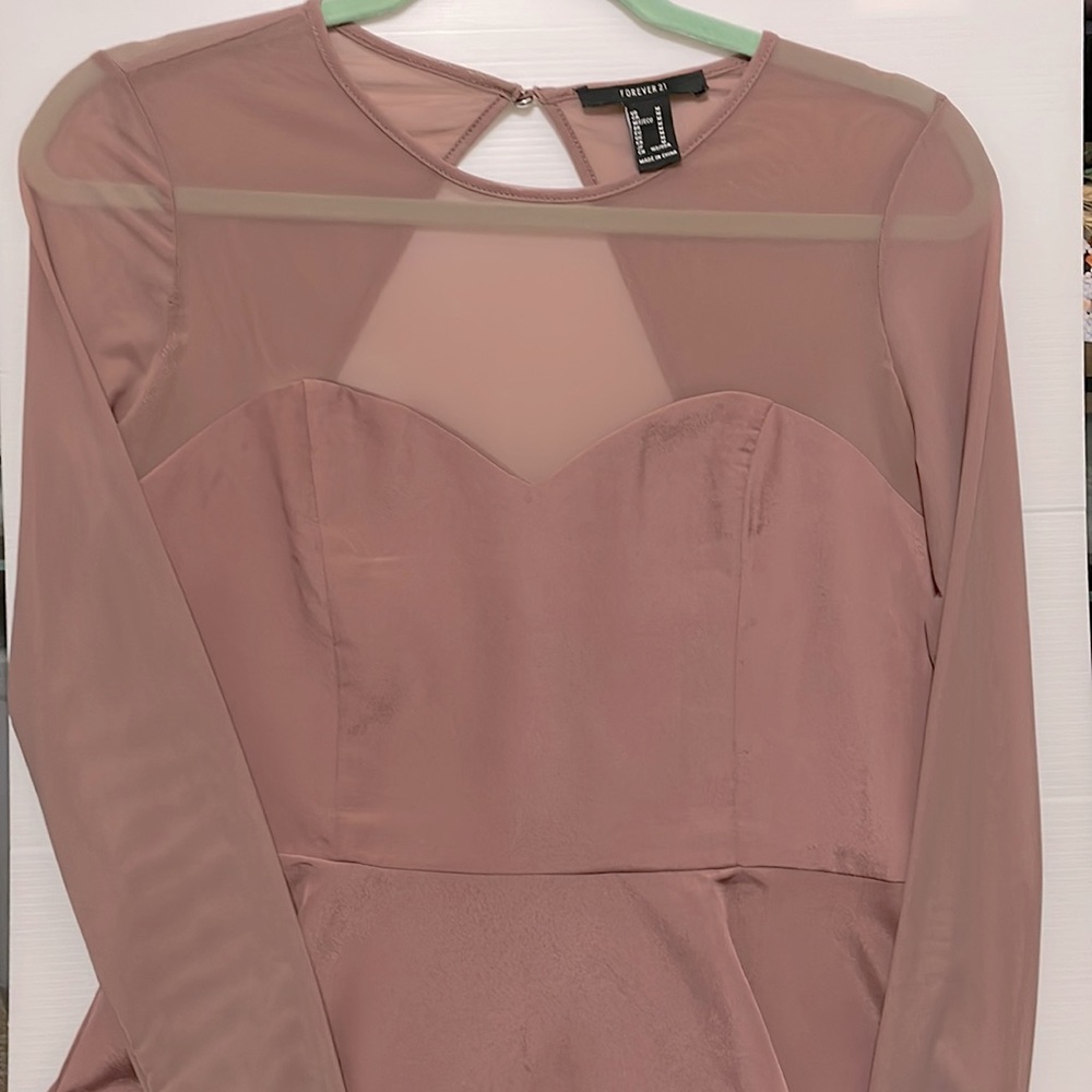 Creamy, pink, formal blouse